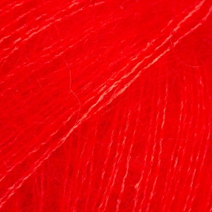 Włóczka Drops Kid-Silk 61 hot red / głęboka czerwień