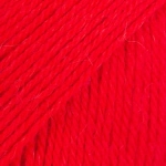 Włóczka Drops Flora 33 hot red/ głęboka czerwień