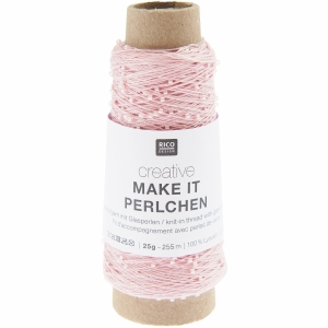 Włóczka Rico Design Make it Perlchen 002 Rose quartz / Różowy Kwarc