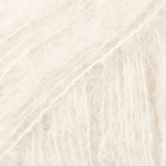 Włóczka Drops Brushed Alpaca Silk  Uni Colour 01 ecru